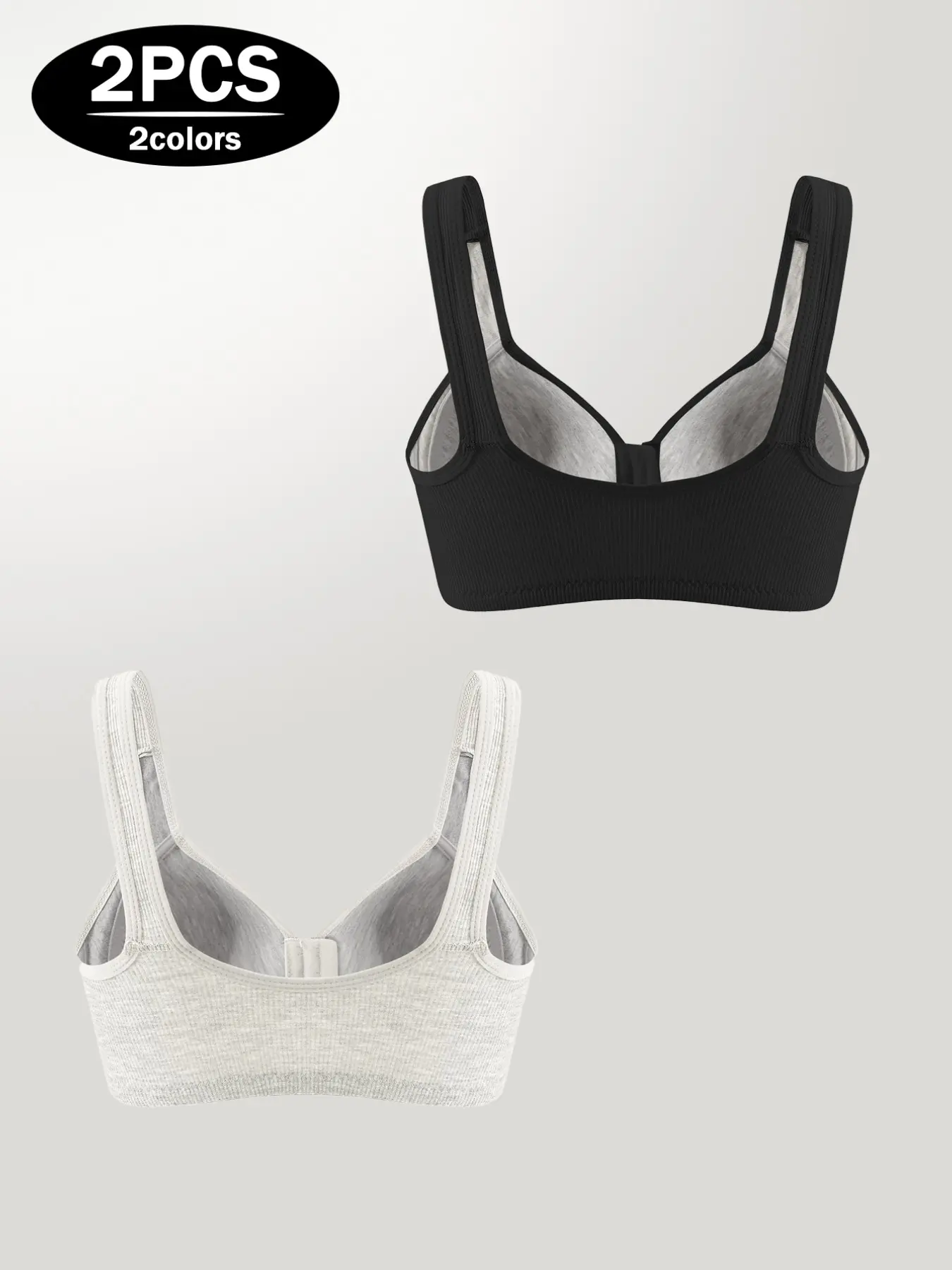 Adjustable Front Buckle Push-Up Bra, Wireless Seamless Design, Side Support, Breathable Fabric, Comfortable for All Seasons