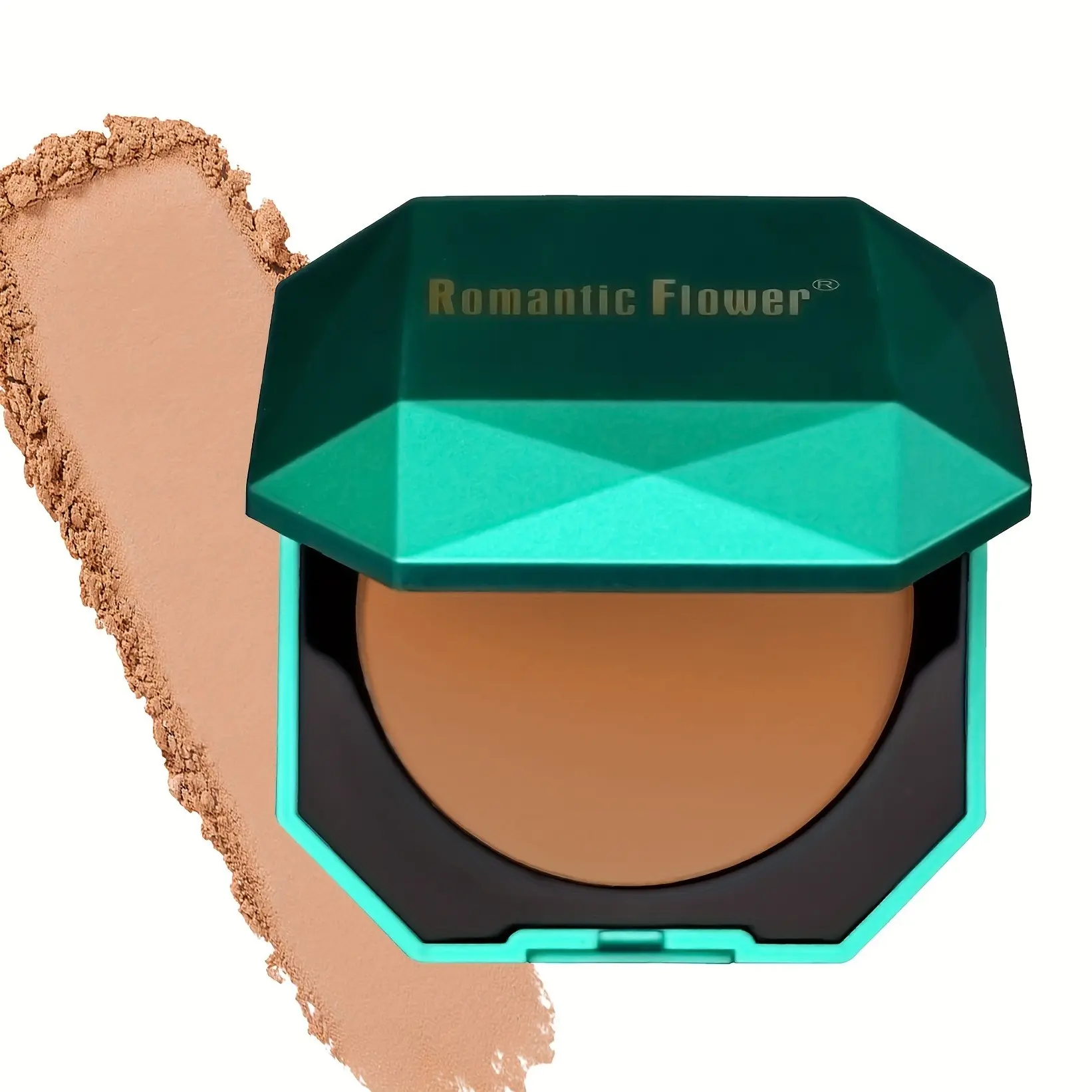6 Shades Matte Makeup Finish Buildable Contour Pressed Powder, Natural High Coverage Face Makeup, Oil-Control Setting Powder with Mirror and Puff
