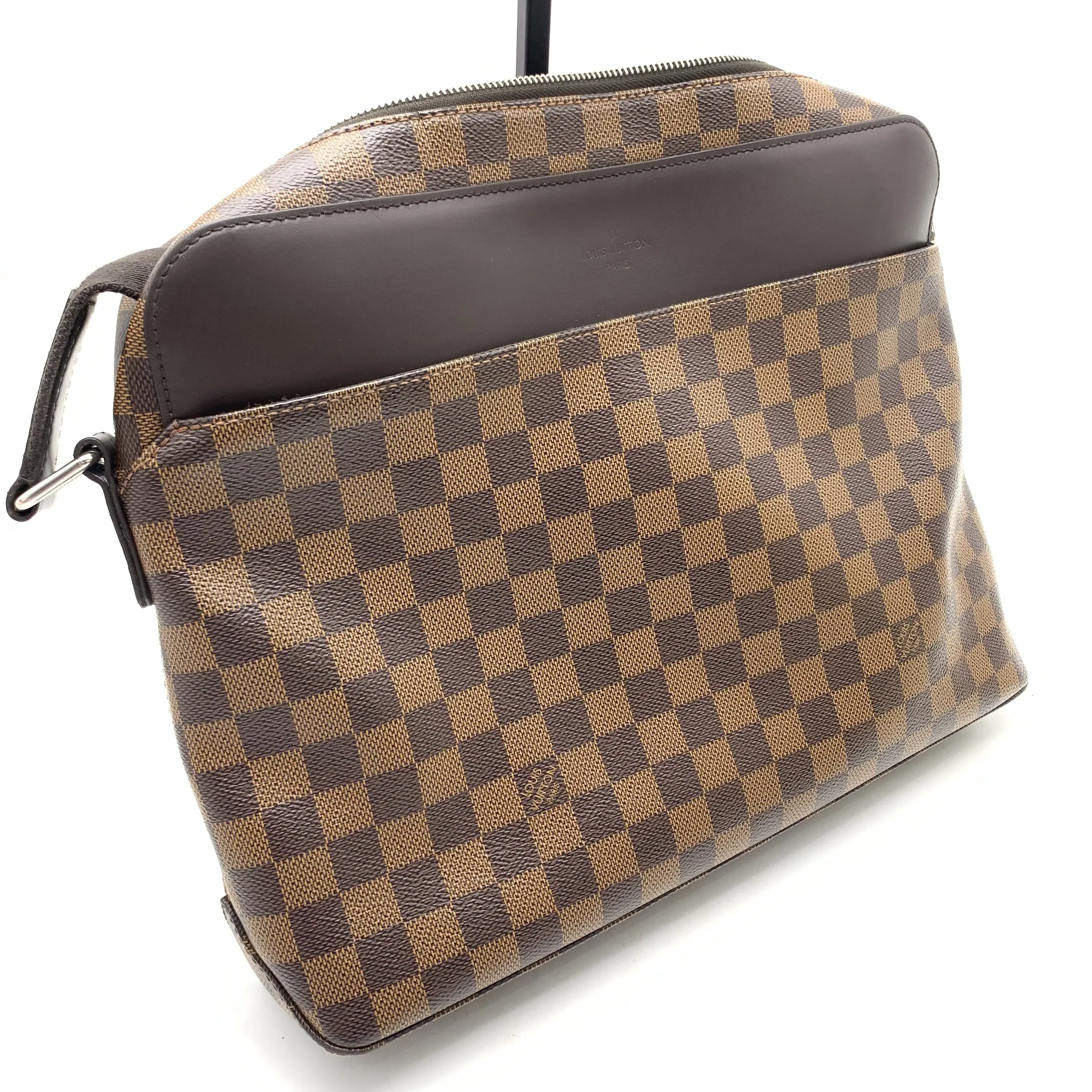 Pre-owned LV Brown Checkered Crossbody Bag/10020306 Men's Bag Second Hand