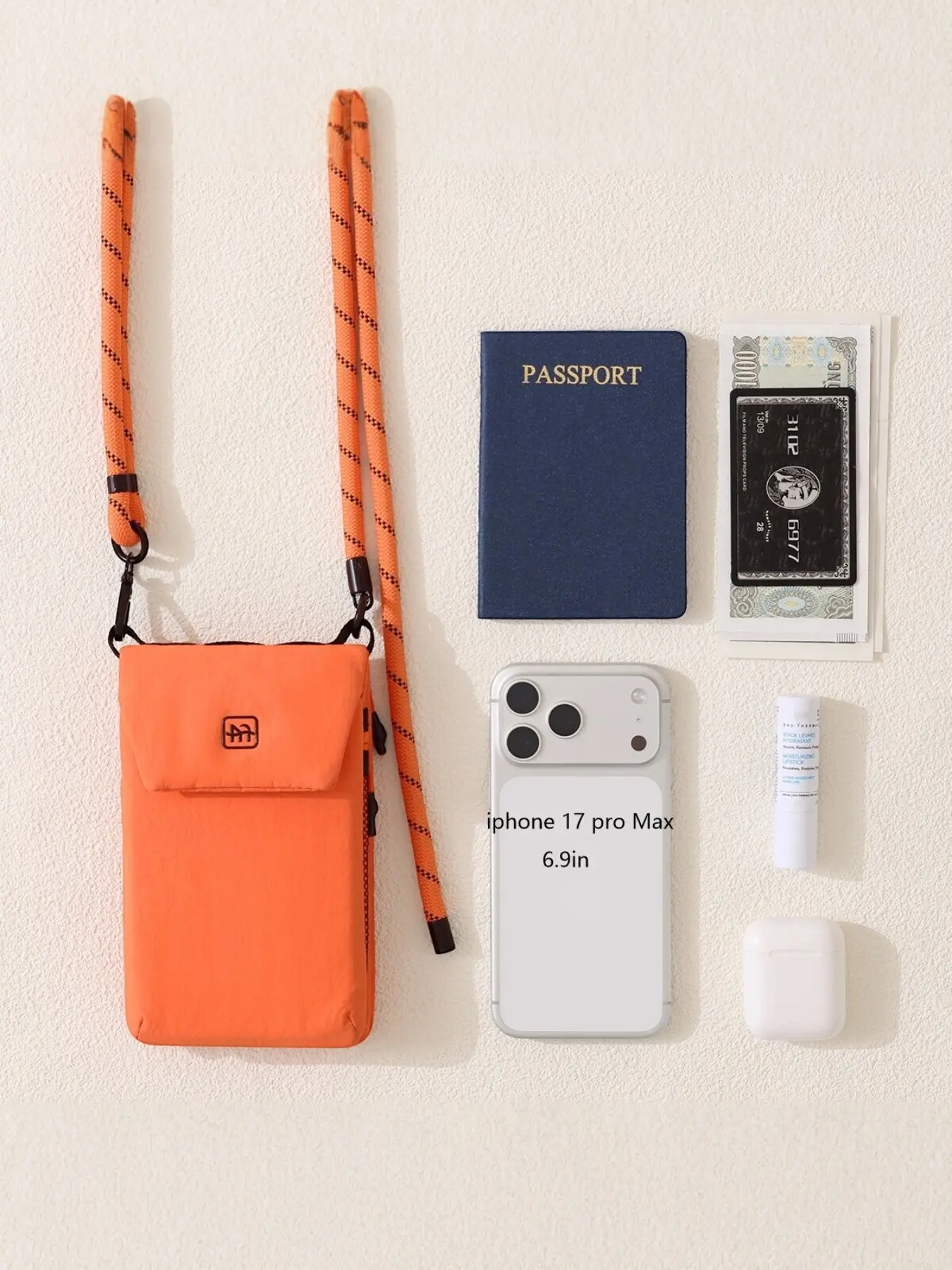 Ultra-Light 85g Phone Crossbody Bag, Casual Shoulder Sling, Flip-Top Quick Access, Waterproof Multi-Pocket, 5 Colors Available, Ideal for Commute/travel/fitness