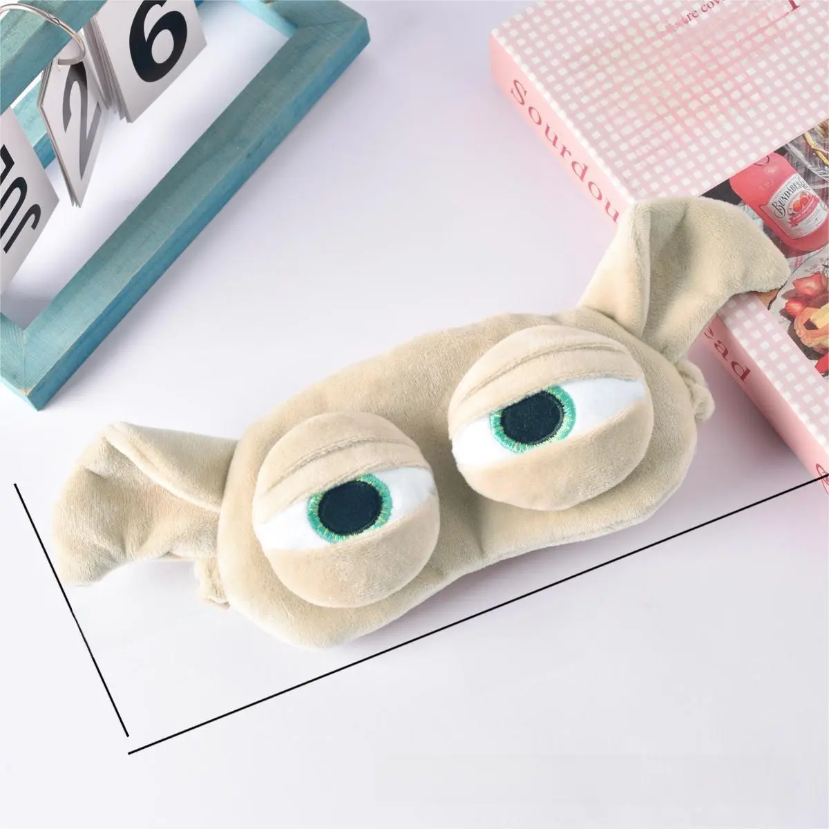 Viscose Quirky Cute Cartoon Eye Mask - Light-Blocking Home & Party Accessory for Sleep, Eye Fatigue Relief, Suitable for Adults