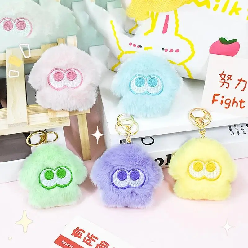 Game Splatoon Inkling Plush Keychain Cute Orange Red Anime Kawaii Cartoon Animal Backpack Pendant Soft Stuffed Plush Toy Doll