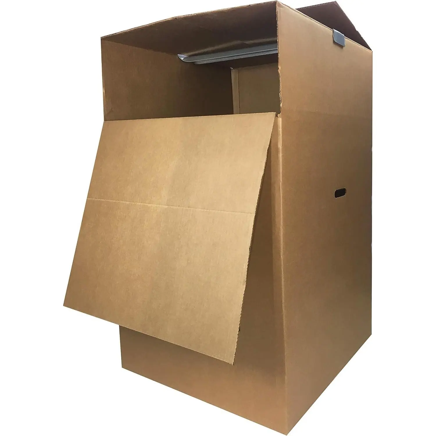 Space Saving Wardrobe Moving Boxes 20 x 20 x 34 Inches, 1-Pack, Kraft/Corrugated