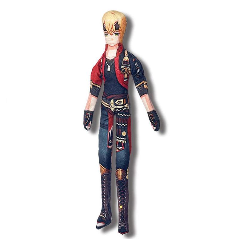 Game Genshin Impact Xiao Wanderer Kinich Wriothesley Cosplay Plush Doll Stuffed Figure Abstract Joint Twistable Dolls Party Prop