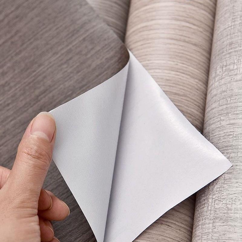 Wood Grain Pattern Wallpaper, Self-adhesive Wallpaper, Furniture Refurbished Sticker, Wall Decor for Home Living Room Bedroom