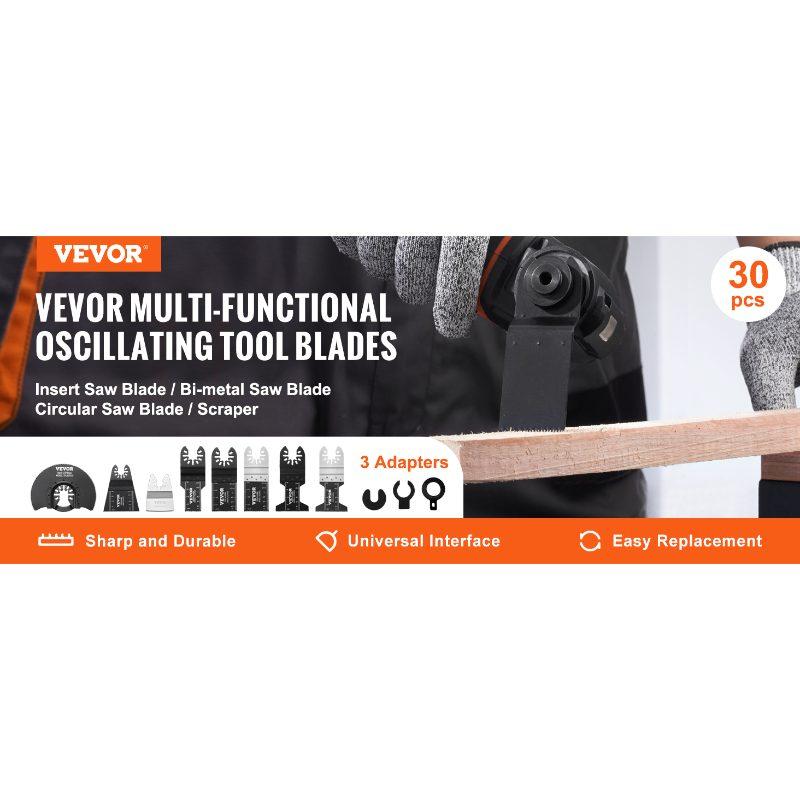 fathersdaygift VEVOR 30PCS Multi Tool Blades Kits, Universal Quick Release Oscillating Saw Blades, 8 Types Wood Metal Plastic Oscillating Tool Blades, Fit Dewalt Bosch Milwaukee Hitachi Chicago Craftsman fathersdaygift VEVOR 30PCS Multi Tool Blades Kits, Universal Quick Release Oscillating Saw Blades, 8 Types Wood Metal Plastic Oscillating Tool Blades, Fit Dewalt Bosch Milwaukee Hitachi Chicago Craftsman
