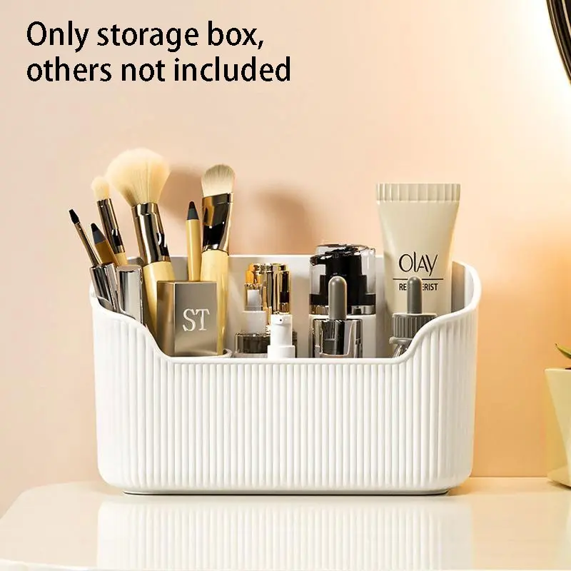 2/4/6 Piece Bathroom Cosmetic Organizer, Desktop Skincare Lotion Holder, Space-Saving Makeup Container, Efficient Bath Accessories