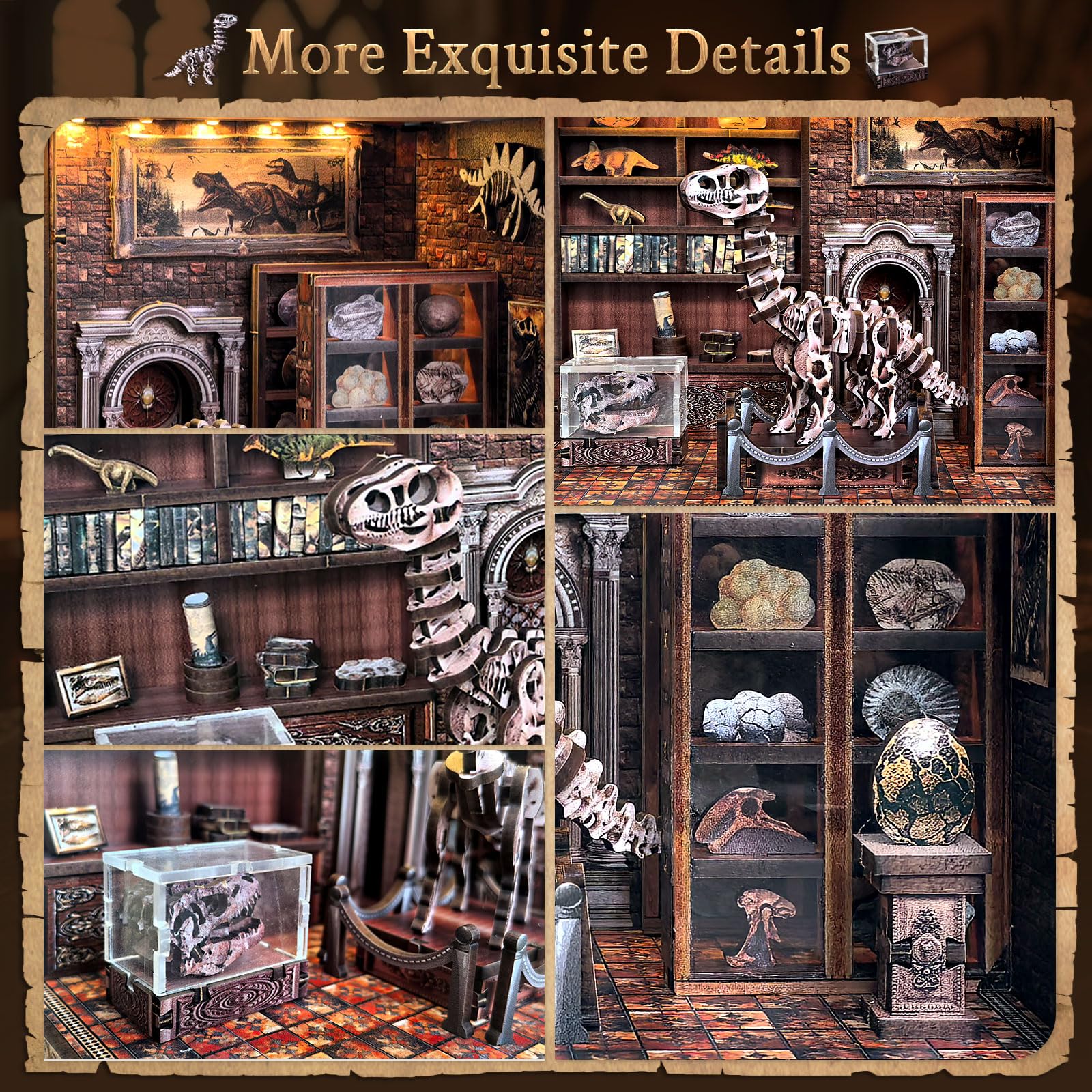 DIY Book Nook Kit, Miniature House Model Set, 3D Wooden Puzzle, Desktop Decoration, Birthday Gift, Christmas Present, Home Decor