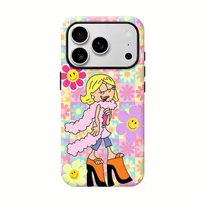 Cartoon boy R-Rugrats phone case, shock-absorbing silicone TPU border, anti drop protection phone case. Suitable for iPhone 17/16/15/14/13/12/11/Plus/Pro/ProMax/Air/X/XS/XSMAX and Samsung series, birthday gifts, holiday gifts, couple phone cases