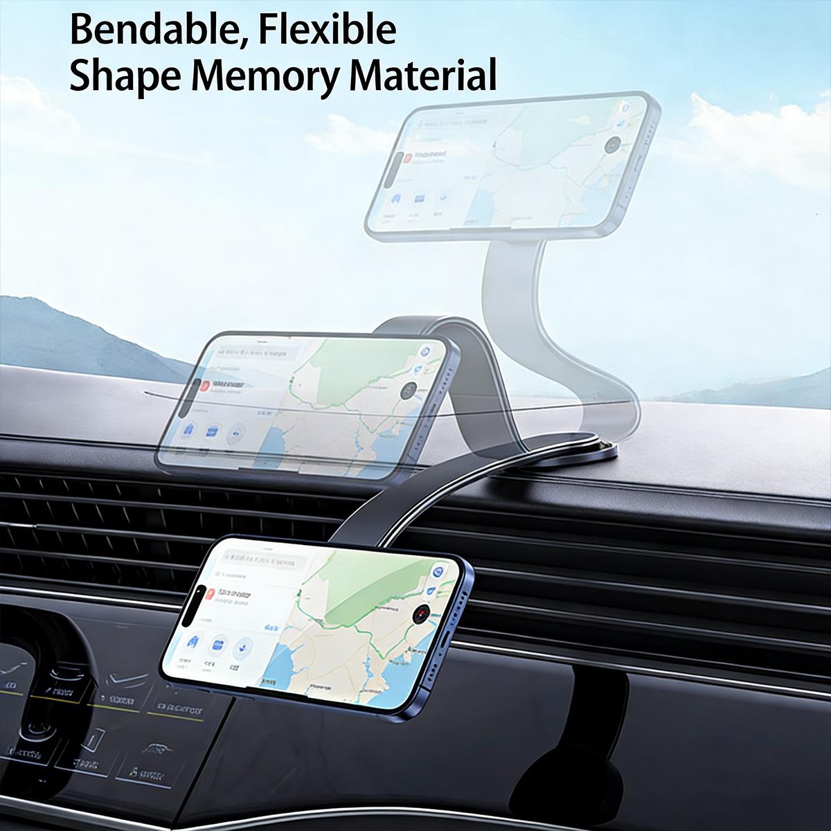 Upgraded magnetic wireless car mount with a 180° rotating vacuum suction cup; 180° adjustable MagSafe car charging holder that rotates for easy positioning; portable-suitable for cars, gyms, mirrors, offices, and home; multi-purpose car mount; an ideal gi