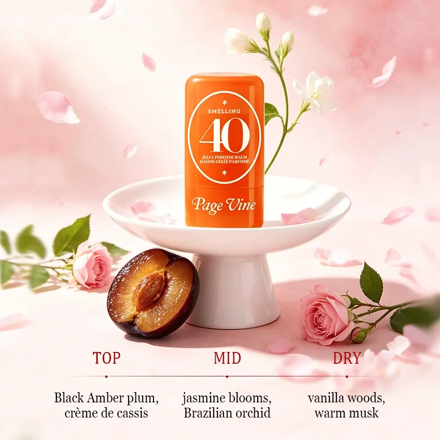 Jelly Perfume Wax Set, Portable Solid Fragrance Stick, Long-Lasting Women's Body Perfume, Sweet Scent, Single Item, Non-Flammable, Scpn/cpnp Notified