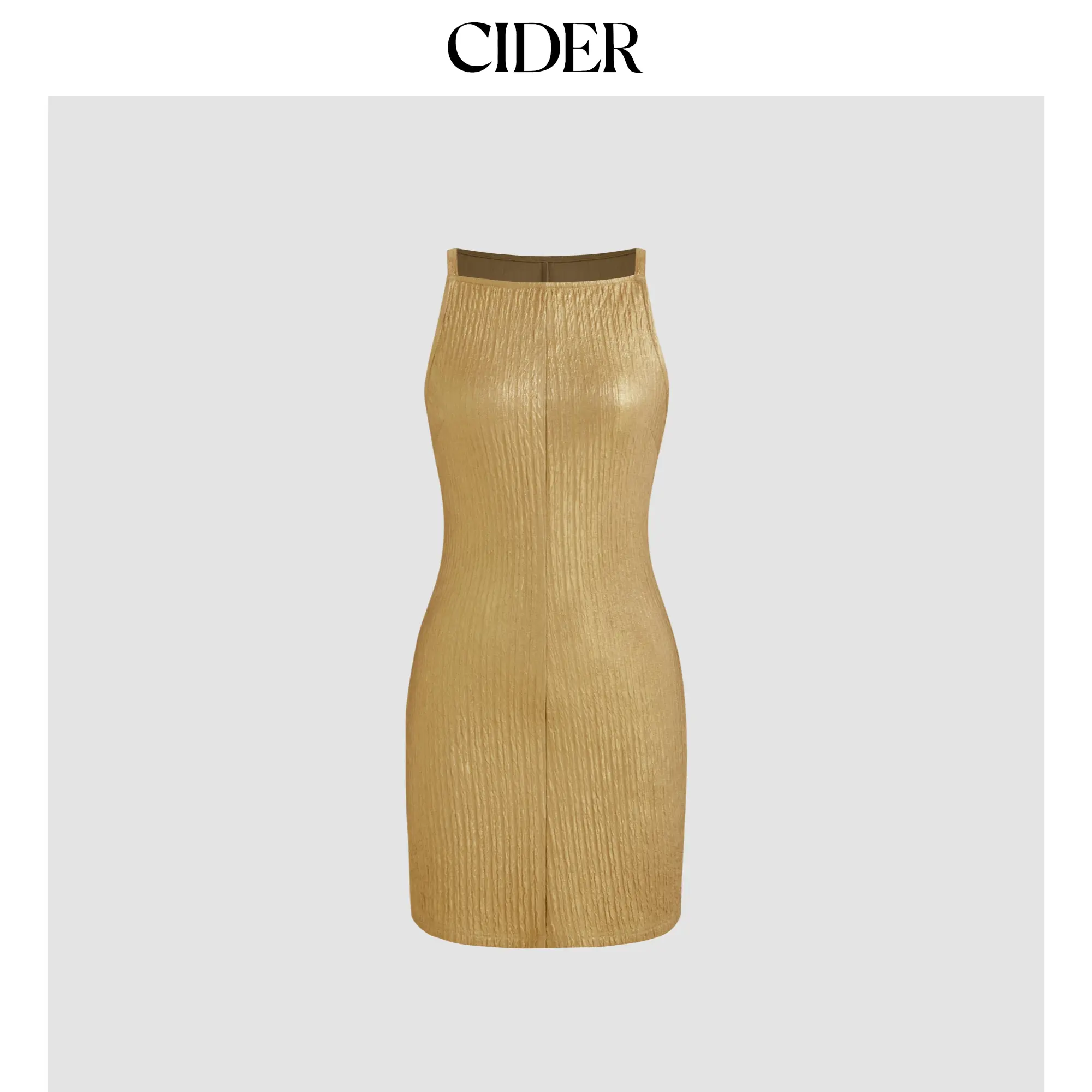 Cider [size 0-10] Metallic Boat Neck Solid Mini Dress SummerFinds