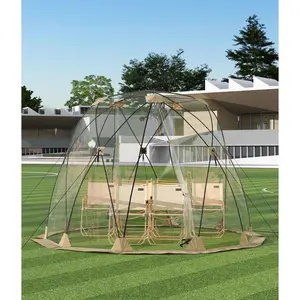 Garvee Weatherproof Transparent Dome Tent – Pop Up Bubble Igloo Shelter for 4-8 People – Waterproof, Ventilated, Clear Outdoor Camping for Events, Backyard, Stargazing, Fishing