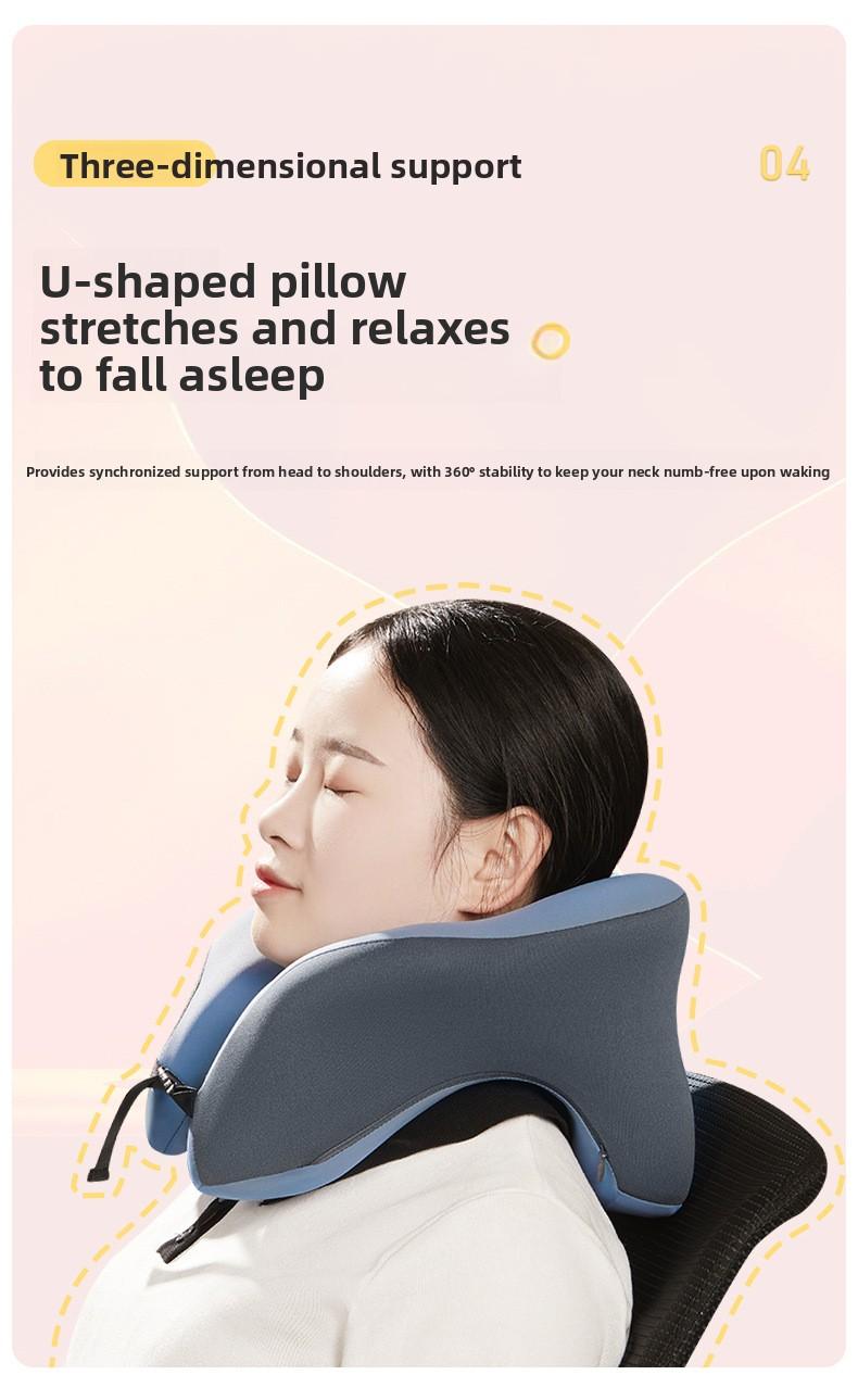 Office U-shaped Nap Pillow Multifunctional Tool for Students to Sleep on Stomach at Desk During Lunch Breaks with 6 Major Functional Areas