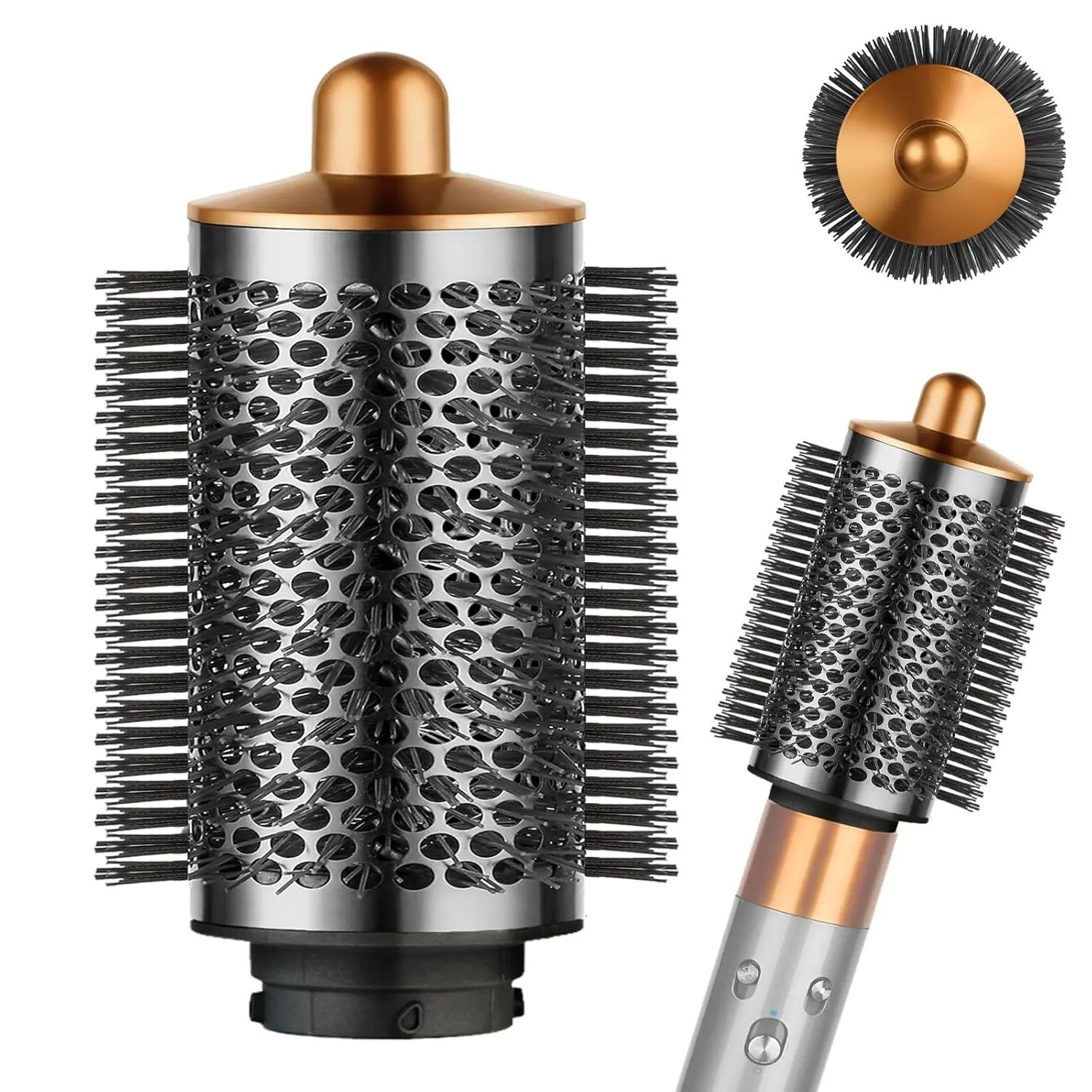 Upgrade Version Large Round Brush Attachment for Airwrap, Cordless Curling Iron, Large Oval Incremental Brush, volumizer hot brush, Volumizing brush, Accessories