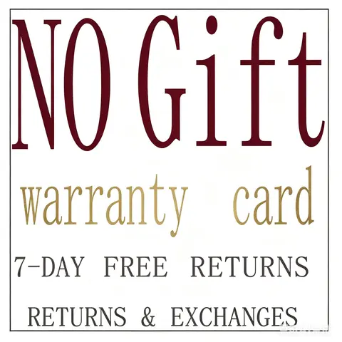 No Gift Included, Warranty Card Provided