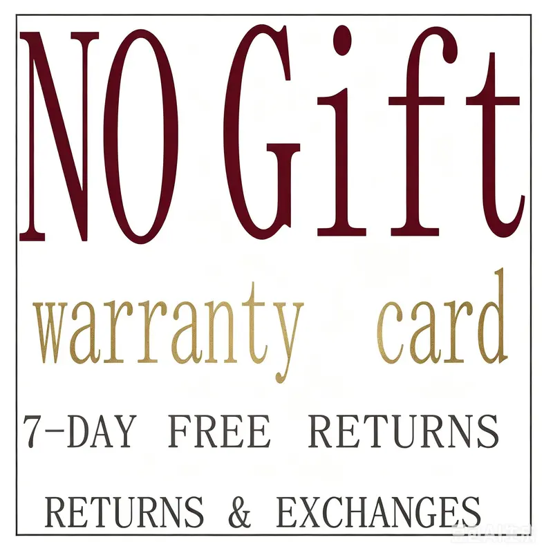 No Gift Included, Warranty Card Provided