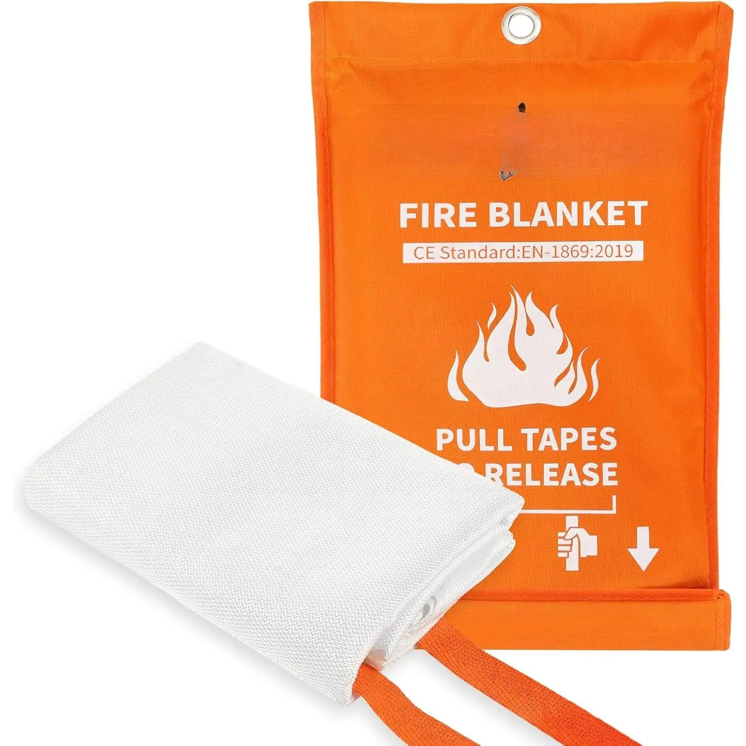 Fire Blanket for  and Kitchen - 40"x40" Flame Suppression Fiberglass Fire Blankets for House Camping  Office Warehouse  Safety