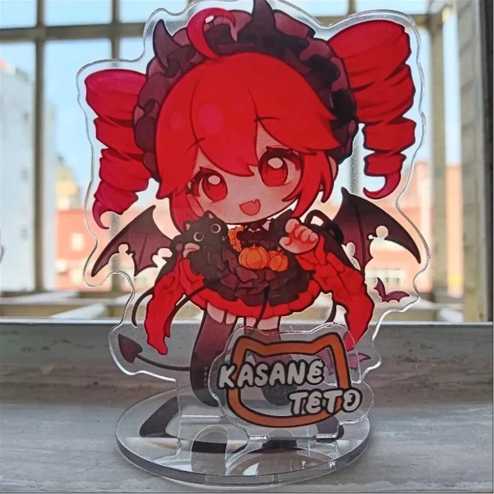 NEW Anime Kasane Teto Figure Acrylic Stand Model Desk Display Decor Cosplay Standing Sign Desktop Ornament Birthday Gift