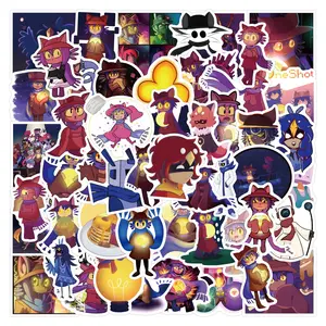 60 Sheets Waterproof Cartoon Stickers, Fun Adventure Game Decals for Car Luggage Cup Phone Case, Durable & Easy to Apply