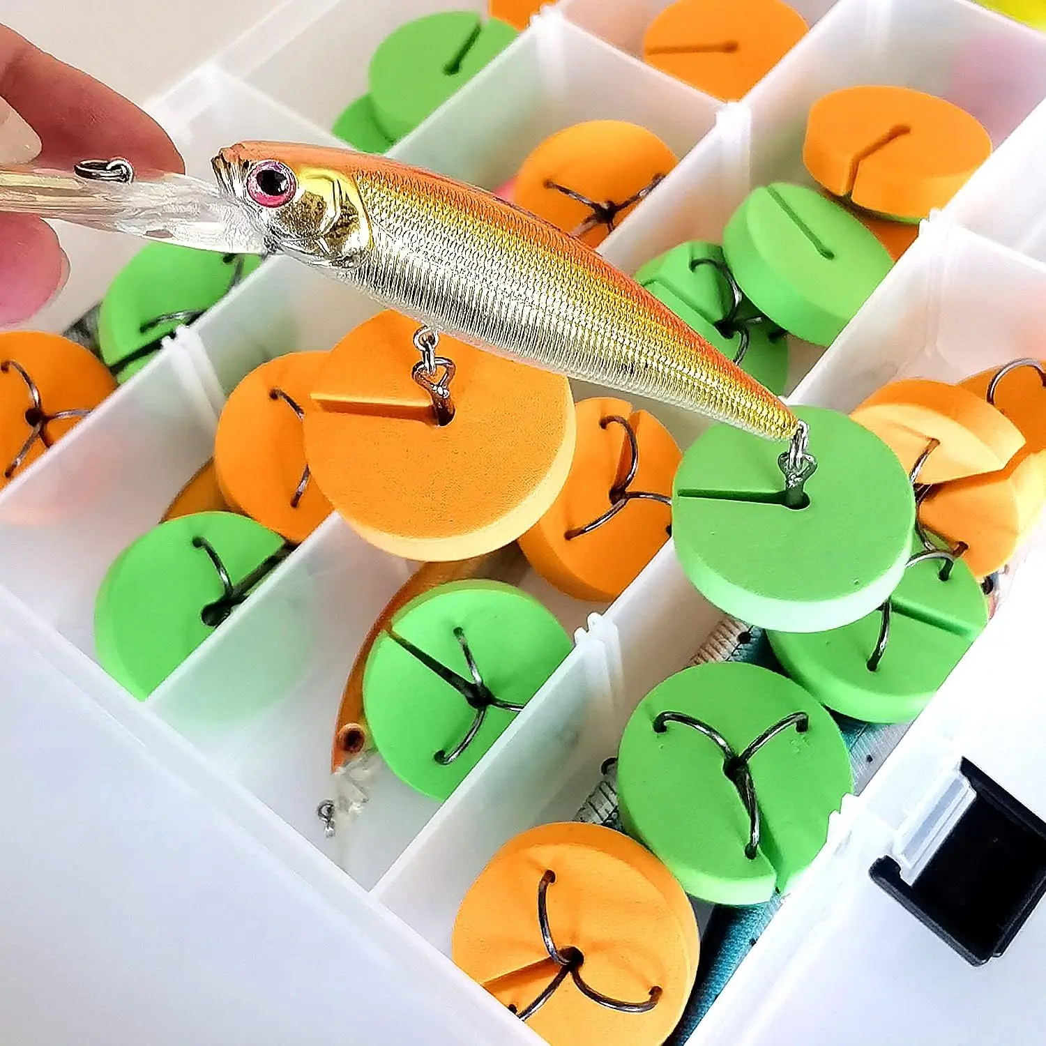 Fishing Hook Covers Hook Bonnets Treble Hook Guards -  Size Fits , Tangles Free, EVA Material Fishing Hook Caps Protect Your  Hooks and Long Using