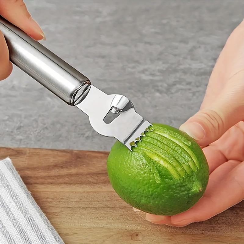 1pc Stainless Steel Lemon Zester/Grater/Coconut/Pineapple Shredder/Cocktail Tool
