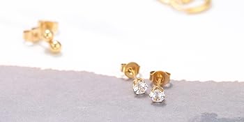 36PCS Earrings Set 12 Pairs Studs + 12 Piercing Hoops | 20G Stainless Steel CZ Cartilage Tragus Nose Jewelry | Silver & Gold