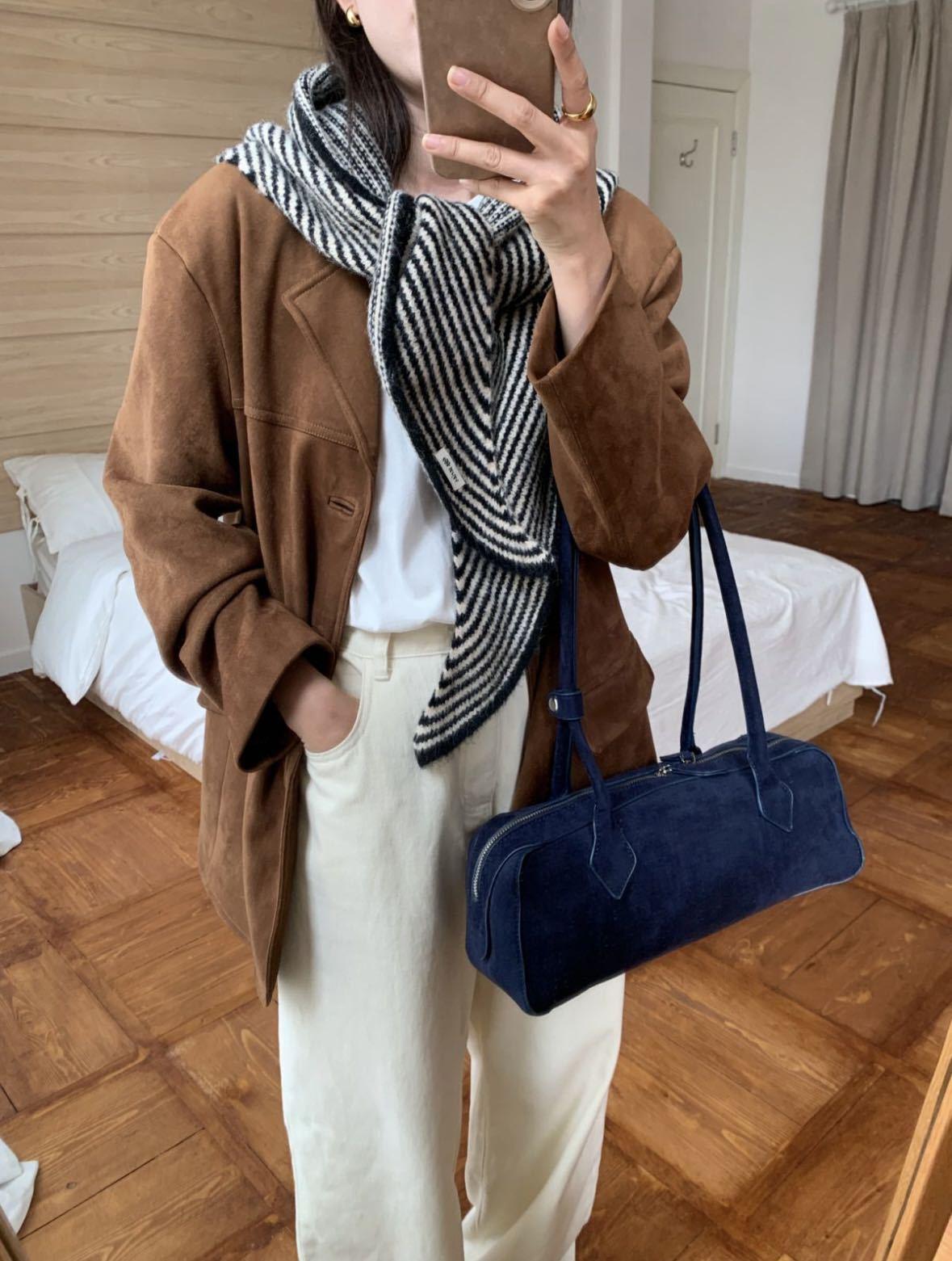 Single Color Cashmere Scarf, Thick Wool Knit Shawl, Fluffy Soft Scarf, Lazy Style, Versatile Korean Aesthetic, Unisex, Fall & Winter