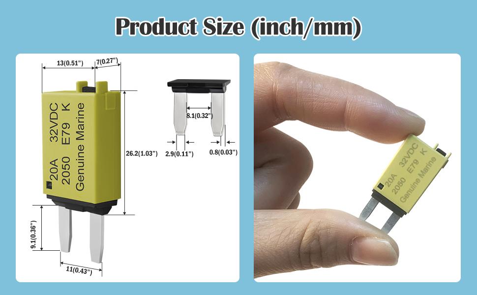 ATM, ATC, ATO Automotive Low-Profile Manual Reset Fuses Suitable For Marine, Truck, RV, SUV, and Motorcycle DC Fuse Kits Automotive Circuit Breaker Fuses Reset Fuses Assortment Kit