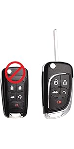 Keyless Entry Remote Control Key Fob Replacement Fits for GMC Terrain 2010-2020 2021 Chevy Equinox 2010-2019 Sonic 2012-2017 Spark 2016-2017 Trax 2015-2018 Buick Encore 2014-2018 OHT01060512
