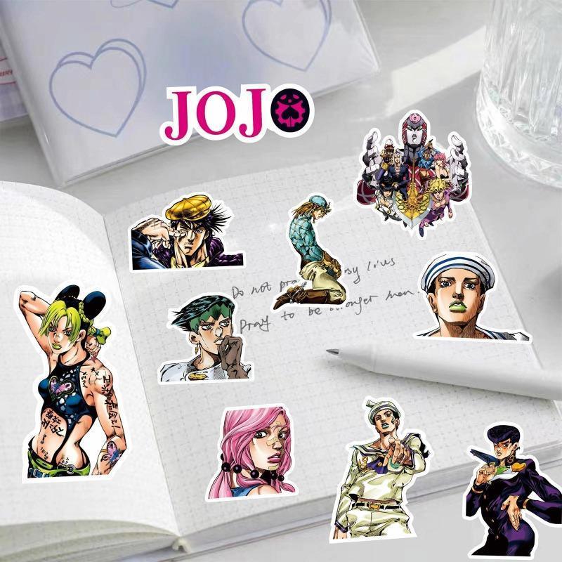 82PCS Kujo Jotaro Anime Stickers JoJo Bizarre Adventure Sticker Higashikata Josuke Bruno Buccellati Cartoon Decals