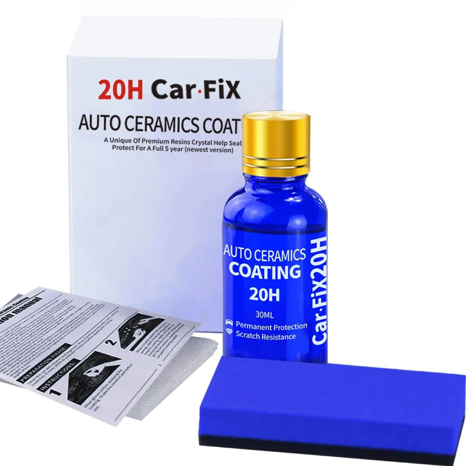 20H Car Coating Polishing Wax Anti-Scratch Paint Protection 5-year Guarantee Glossy Prolonging Paintworks Ceramic Liquid Glass