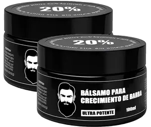 Beard Stimulant, Ultra Powerful Beard Growth Balm, Beard Cream, Beard Growth Balm, Thicker, Fuller Beard & Hair 100ml/3.5oz (2)