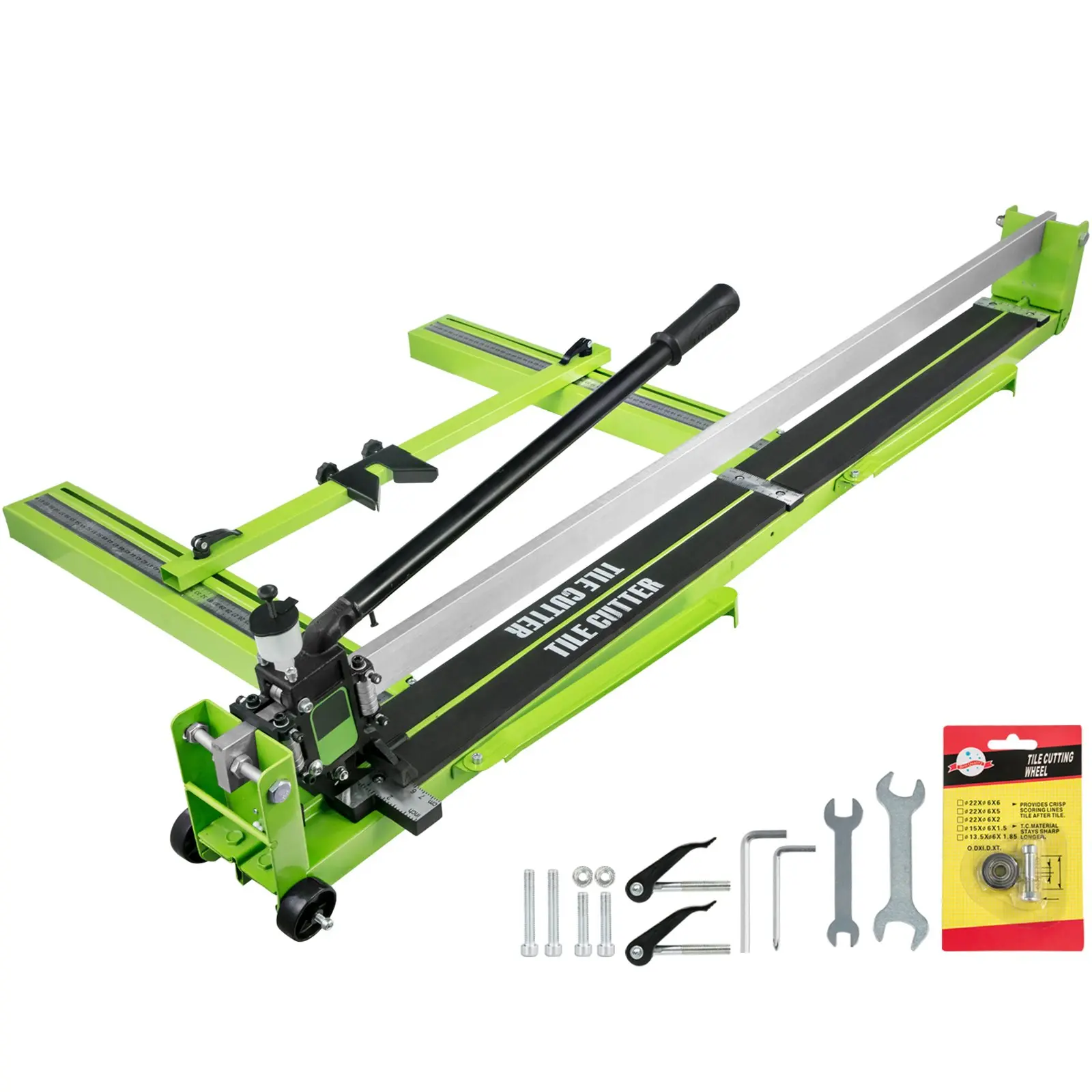 【toolupgrade】VEVOR Tile Cutter 47 Inch, Manual Tile Cutter All-Steel Frame, Tile Cutting Machine with Laser Guide and Bonus Spare Cutter, Tile Cutter Hand Tool for Precision Cutting Porcelain Ceramic Floor Tiles