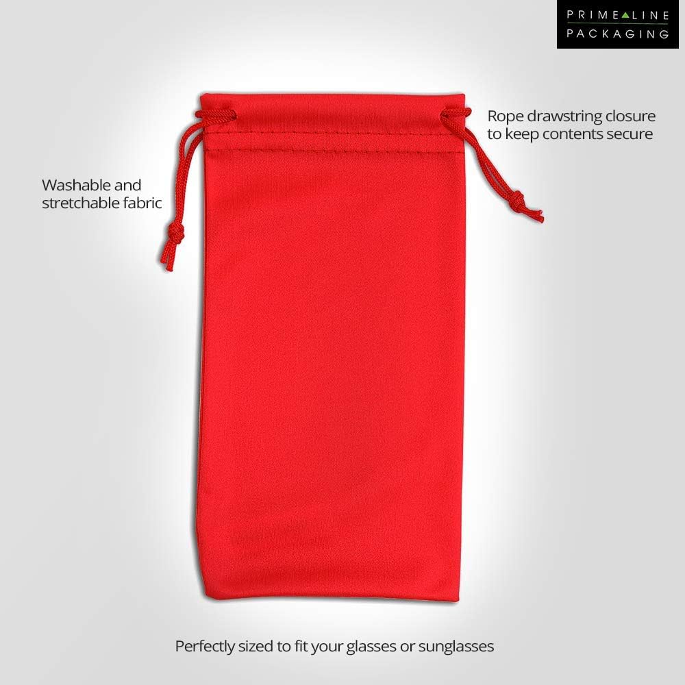 Sunglasses Case, Microfiber Drawstring Pouch, Safety Eyeglass Bags, Non-, Protective Accessory, Bulk