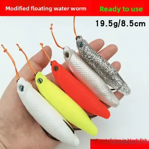 Floating Big Creature Soft Worm 19.5g Long Cast Soft Lure, Popular USA Bass Fishing Bait for Pressured Snakehead Blackfish & Largemouth Bass