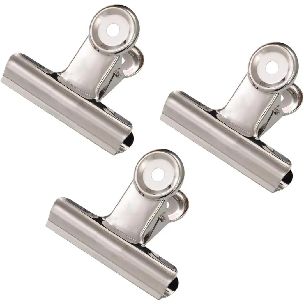 20-Pack 2 Inch Hinge Clips, Large Metallic Bull Binder Clamps for Photos, Office & Kitchen Food Bag Accessories, No Warning Applicable, Affordable Prices, Fast Shipping, High-Quality Items, Reliable Service