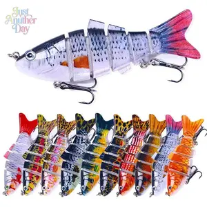 10cm 18g 6-Segment Multi Jointed Bionic Hard Fishing Lure Lifelike Swimbait For Bass Pike