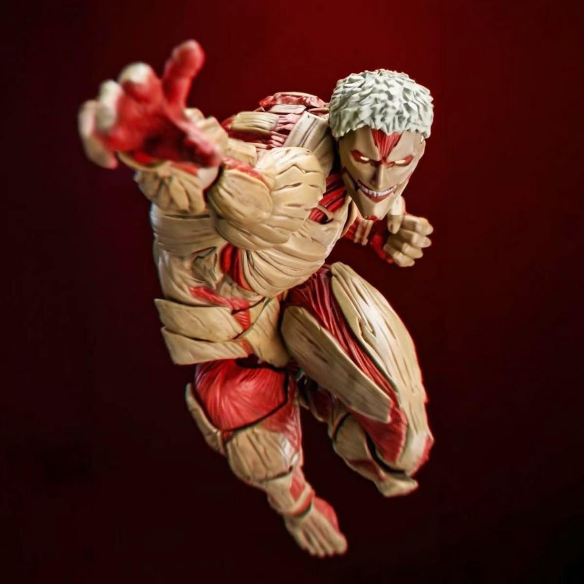 Hot Kaiyodo Armored Titan Movable Model Toys Revoltech Amazing Yamaguchi Yoroi No Kyojin Attack On Titan Anime Figures Toy Gifts