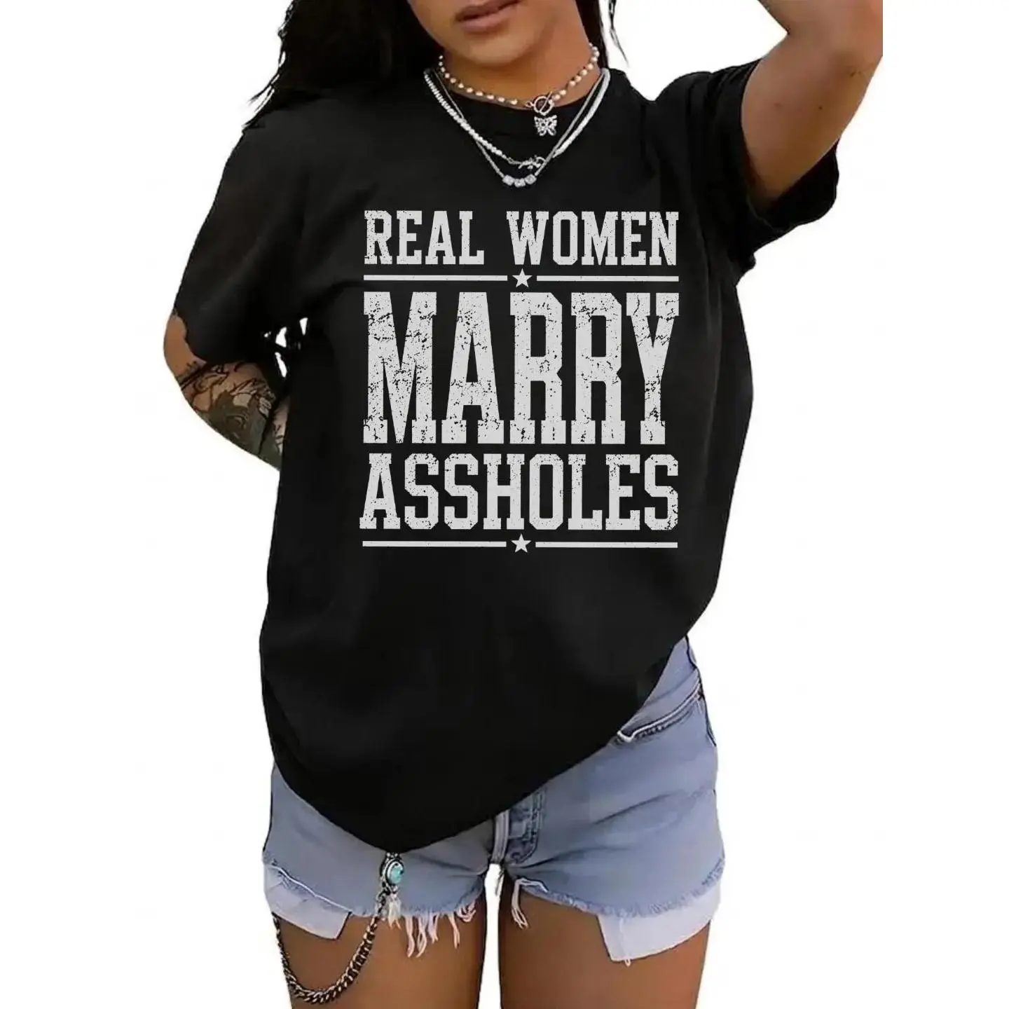 1PC, Couples Matching T-Shirts, Real Women Marry Shirt, I’m The She Married Tee, Funny Husband Wife Shirt, Sarcastic Marriage Humor Tee, Boyfriend Girlfriend Matching Shirt, Couple Relationship Gift, Casual Unisex Married Couple Outfit
