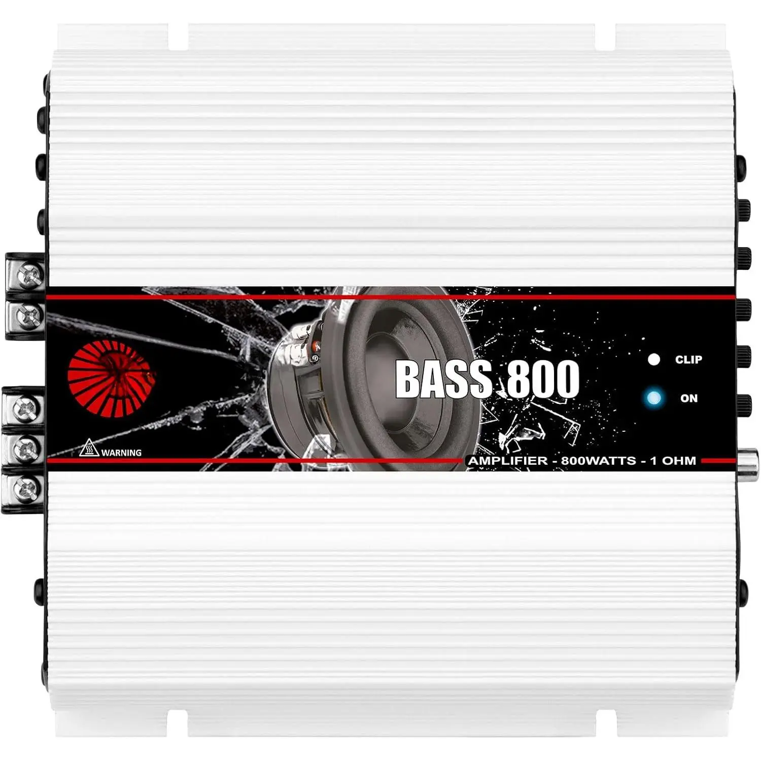 Taramps BASS 800 1 Ohm 800W RMS Monoblock  Subwoofer Amplifier | HIGH-LEVEL INPUT & AUTO TURN-: Class D efficiency with precision low-frequency tuning for OEM or aftermarket systems.