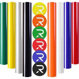 Puff Vinyl Heat Transfer-8 Pcs 3D Puff Vinyl in 8 Assorted Colors, 3D Puff Heat Transfer Vinyl for T-Shirts, 12x10 Puff Compatible with Cricut Cutting Machine Heat Press Machine