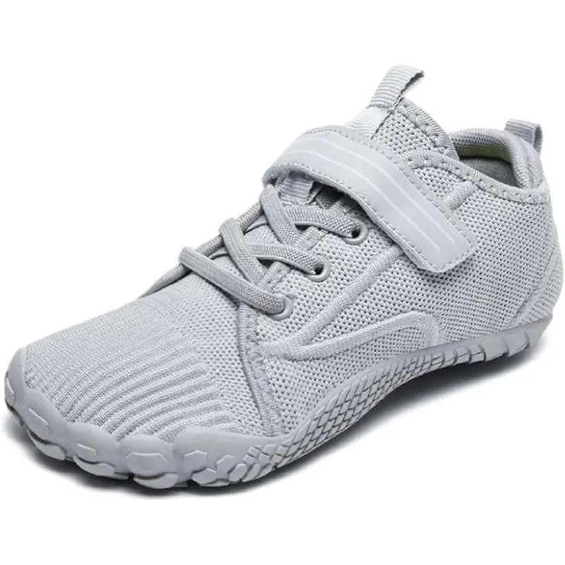 Barefoot Shoes Kids Wide Toe Box Shoes Boys Girls Footwear Zero Drop Orthopedic Minimalist Walking Sneakers for Little/Big Kids Indoor Outdoor Lightweight Running Wrestling Tennis