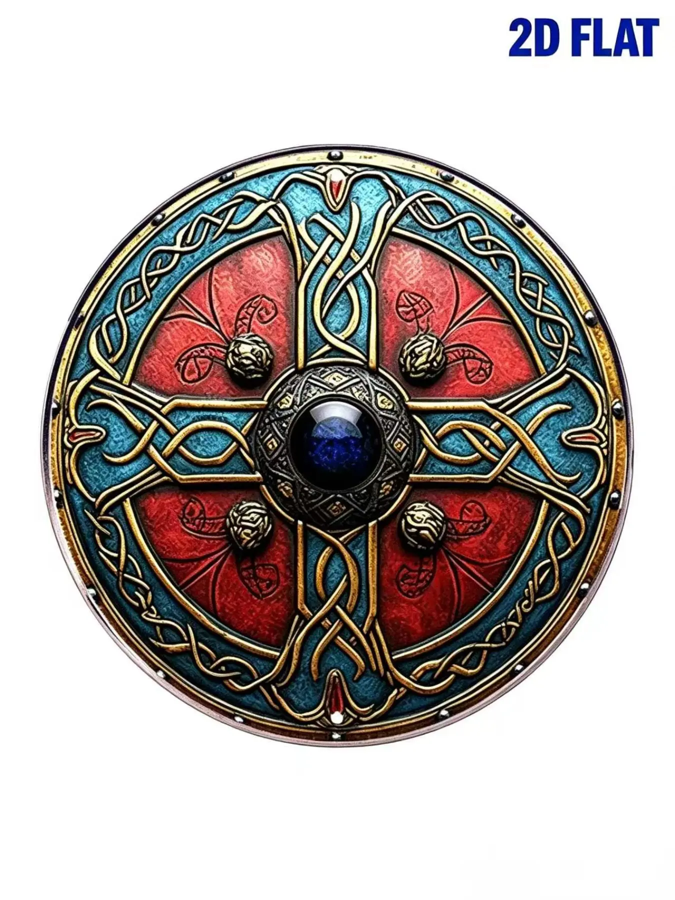 2D flat.Celtic Knot Brooch, Boho Style, Lightweight, All Seasons, Personalized Design, Perfect for Clothing, Bags, Gifts, Special Occasions