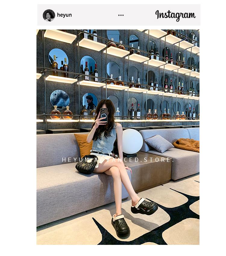 Women's EVA Platform Clogs, Soft Cushioned Non-slip Sandals, Indoor Outdoor Beach Slides, Comfortable Thick Sole Slippers for Summer