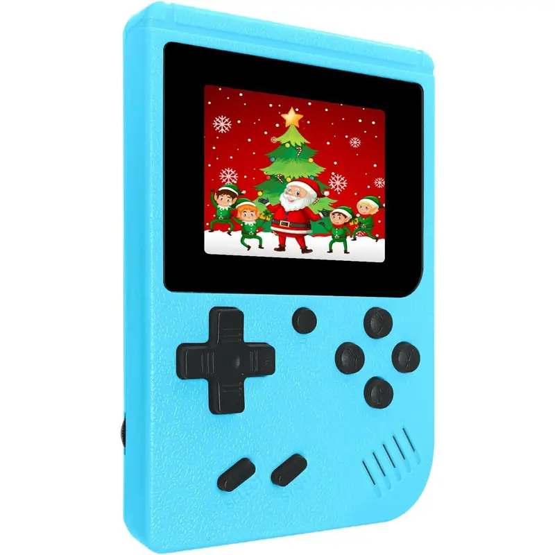 Retro Handheld Games Console, Built-in 400 Video Games,Portable Video Gaming Player with 3.0 Inch IPS Screen and Rechargeable Battery (Blue)