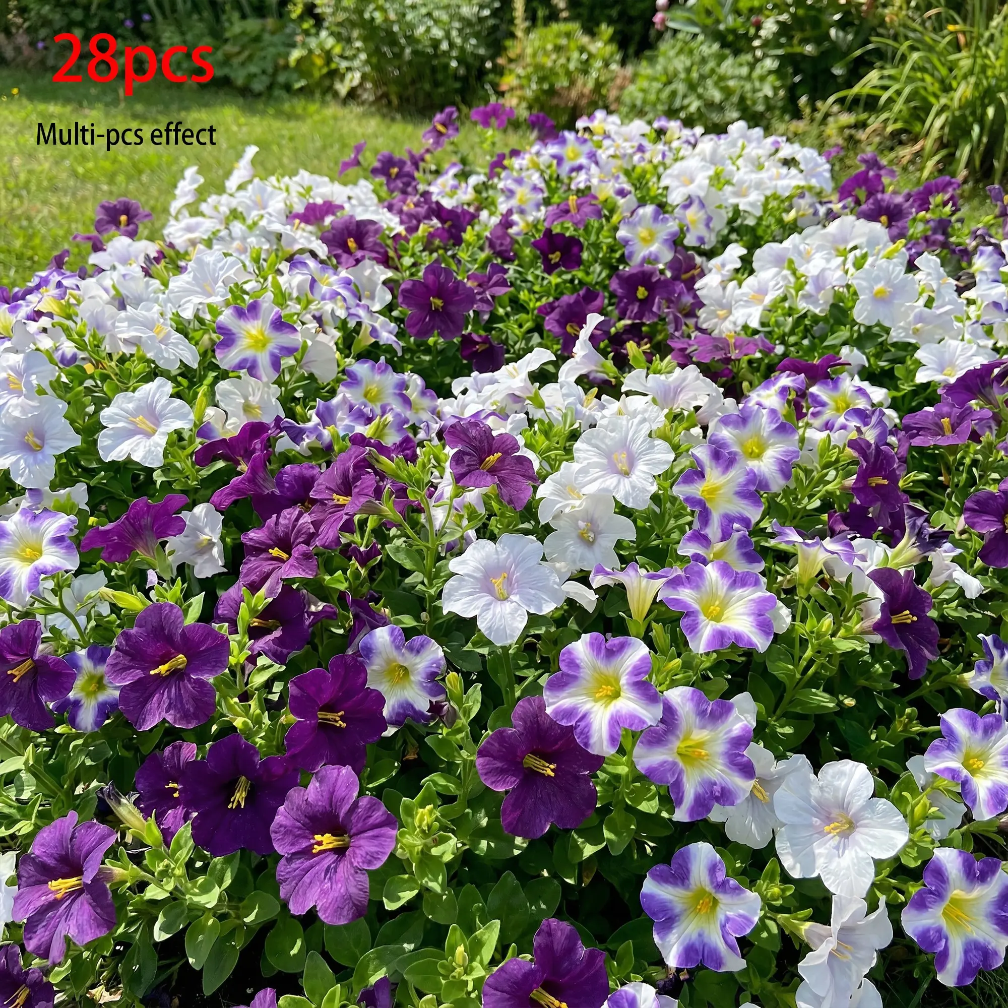 28pcs Artificial Flowers | Triple-Color Gradient Daisies, Faux Decorative Flowers, Faux Daisy Flowers for Outdoor and Indoor Decor, Ideal for Home, Office, Hotel, Wedding, and Seasonal Celebrations