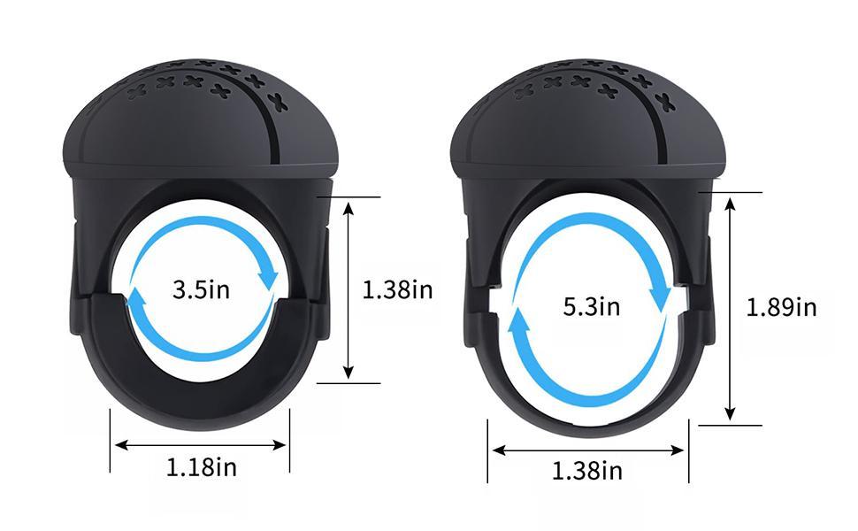 Car Steering Wheel Booster Steering Wheel Spinner Knob 360 Degree Rotation Steering Wheel Knob Ball Labor-saving One Hand Steering Booster Car Accessories soft silicone wheel booster ball anti-slip boat