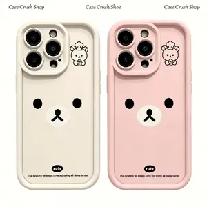 Candy Colorful Cute Chef Rilakkuma Phone Cases For iPhone 17 16 15 14 13 12 11 Promax Pro Air Plus Soft TPU Shockproof Cover Protection Gifts For Friends