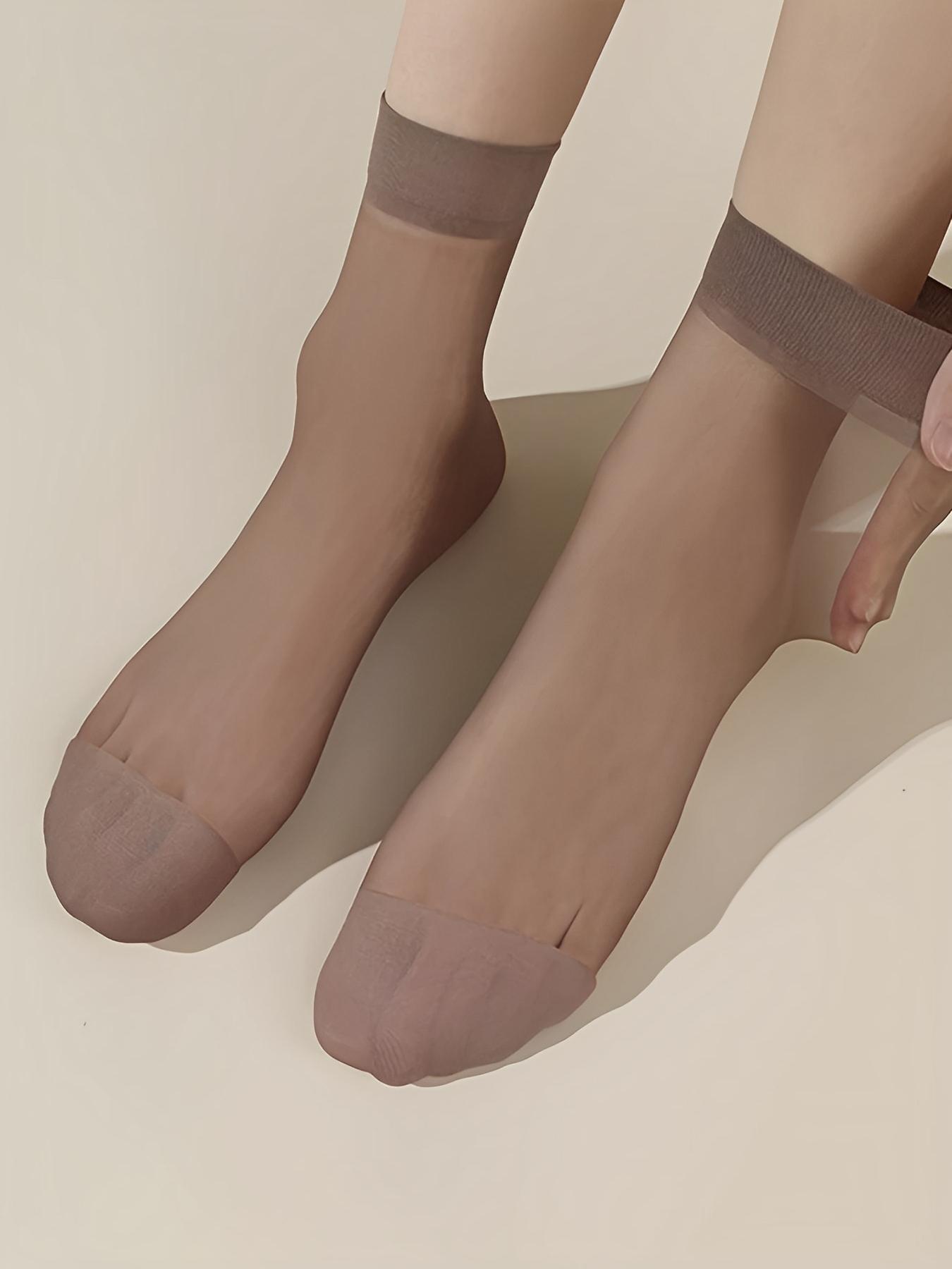 Women's Solid Color Low Cut Socks, Casual Comfy Breathable Minimalist Socks for Summer, Multipack Knit Socks for Women